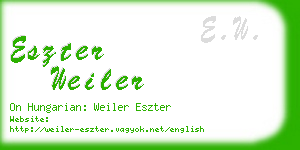 eszter weiler business card